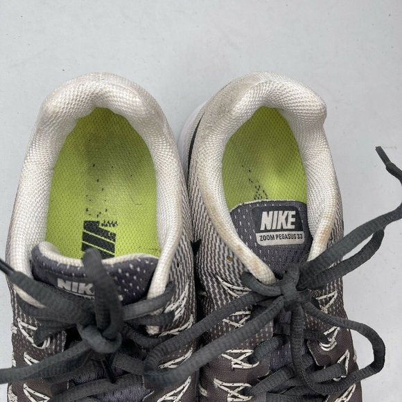 Nike Air Zoom Pegasus 33 Running Shoe Women Size 8 Gray White Sneaker 831356-002 - Picture 8 of 11